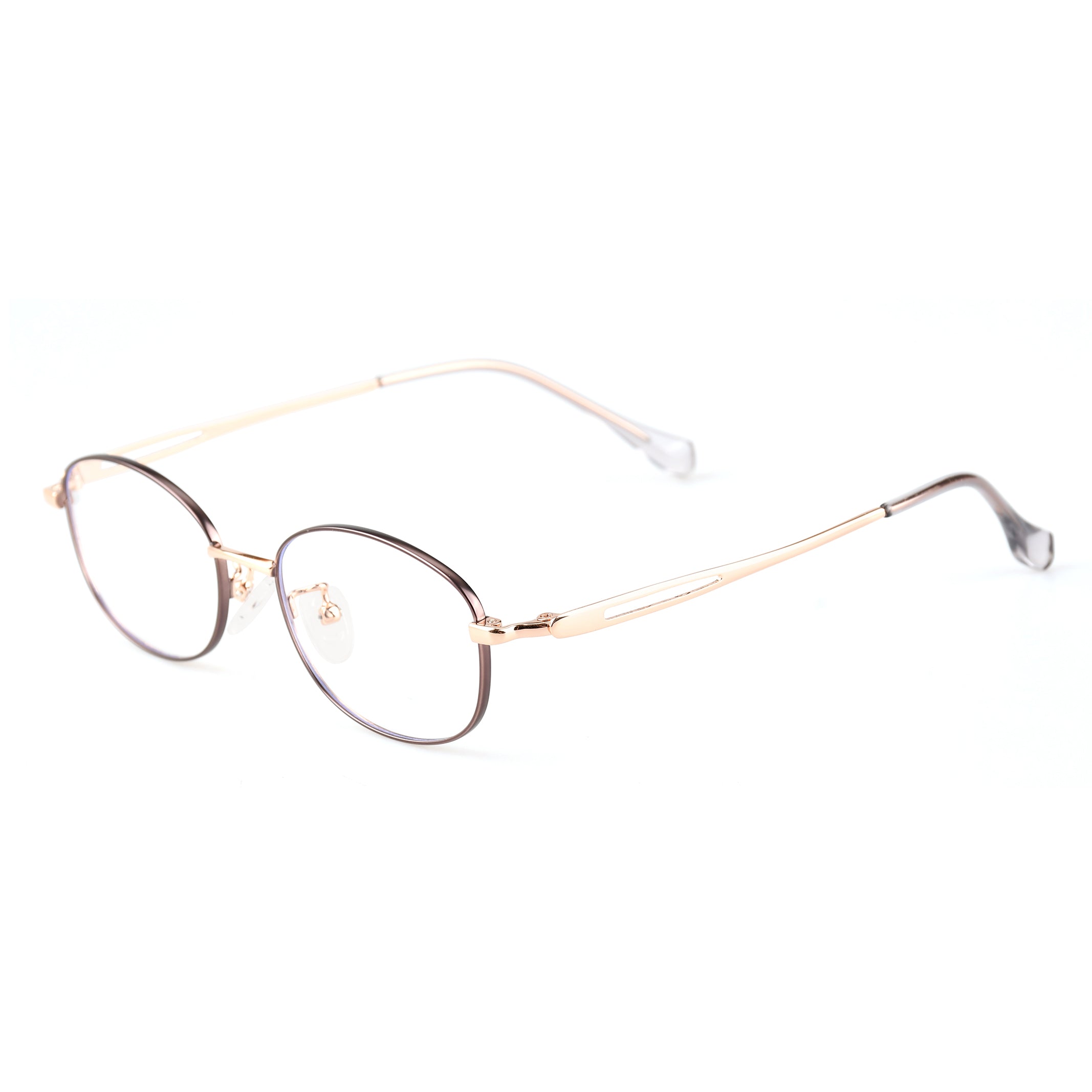 Alhena Brown Rose Gold silmälasikehykset