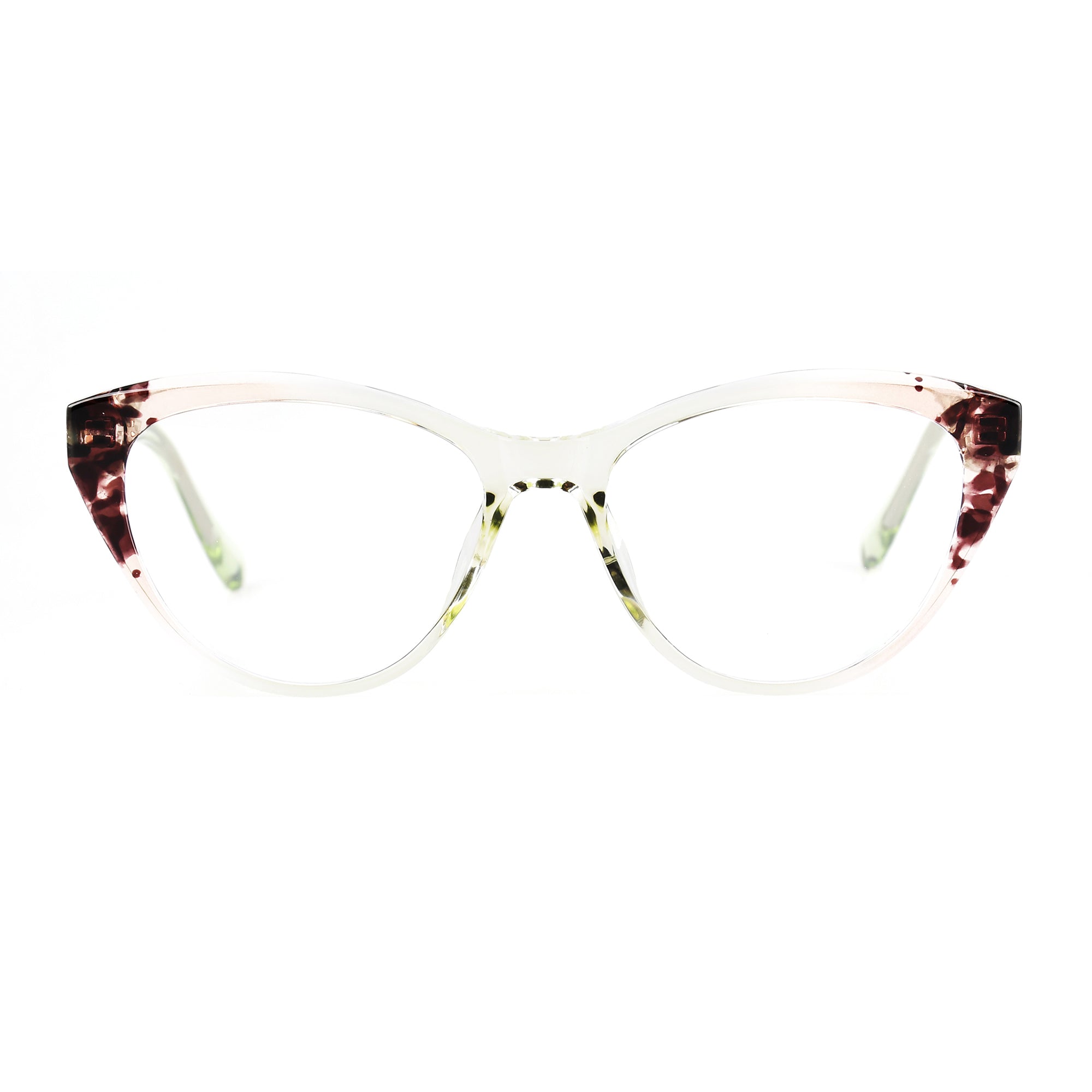 Alphecca Pink Green Demi silmälasikehykset