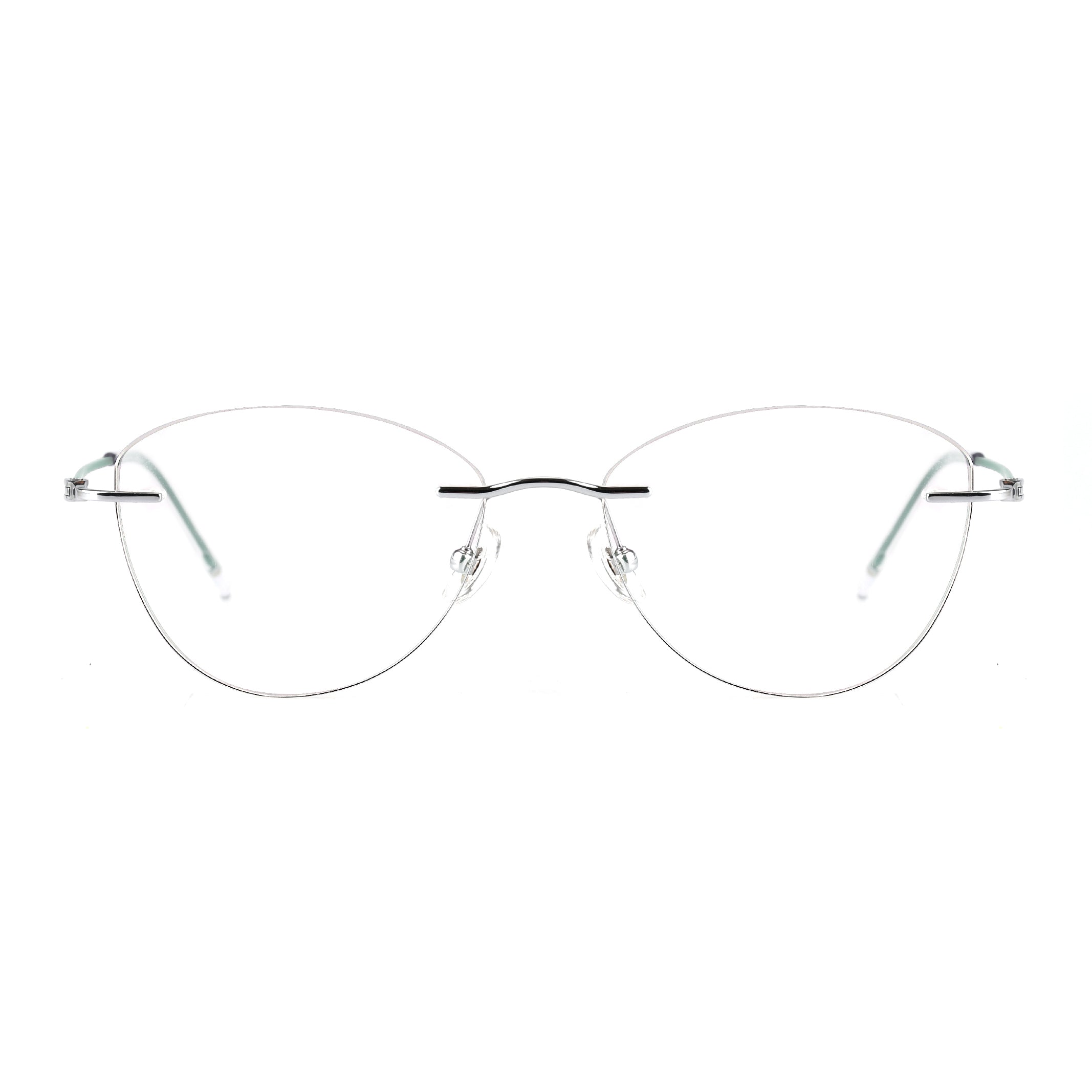 Aria Silver Green silmälasikehykset