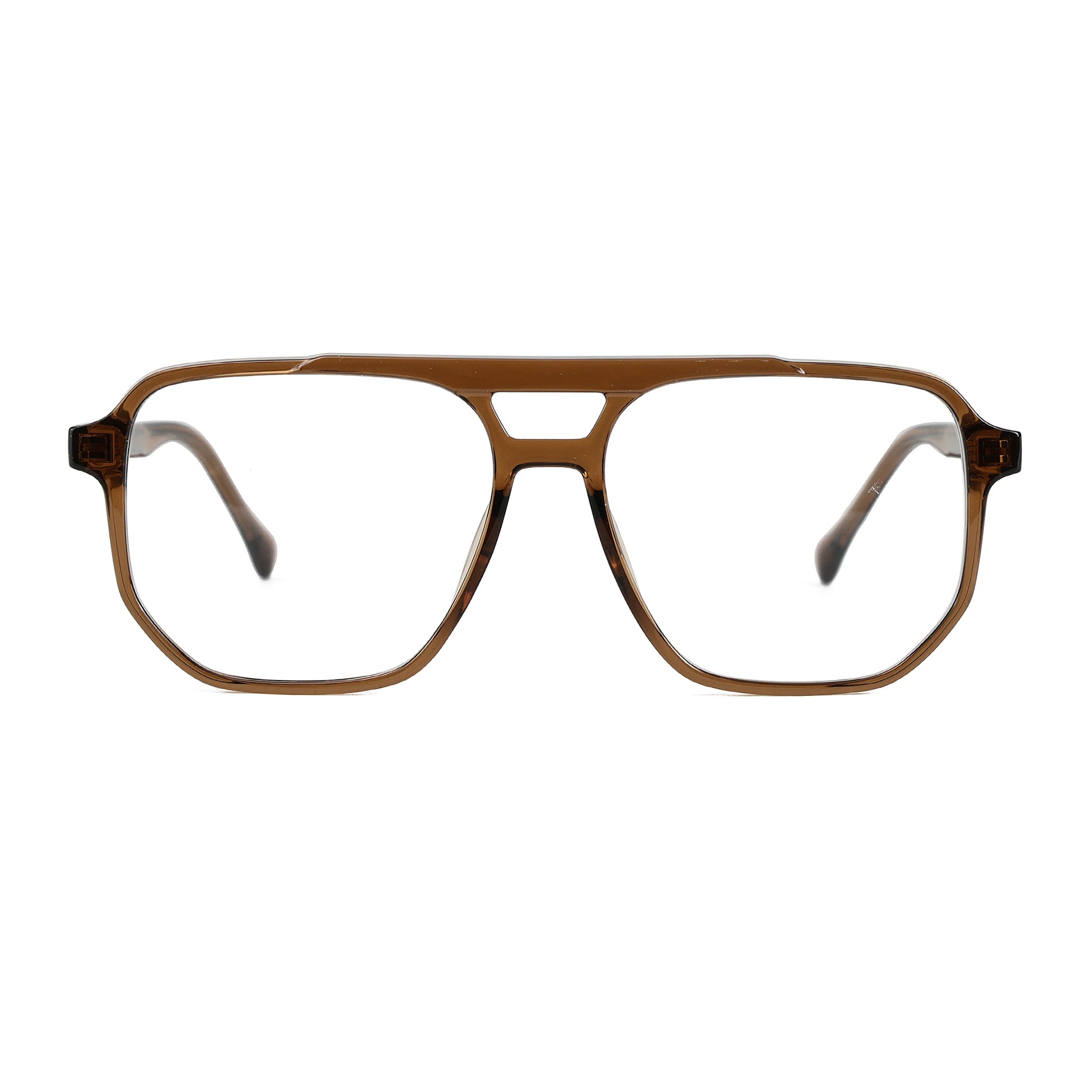 Cassius Transparent Deep Brownish silmälasikehykset