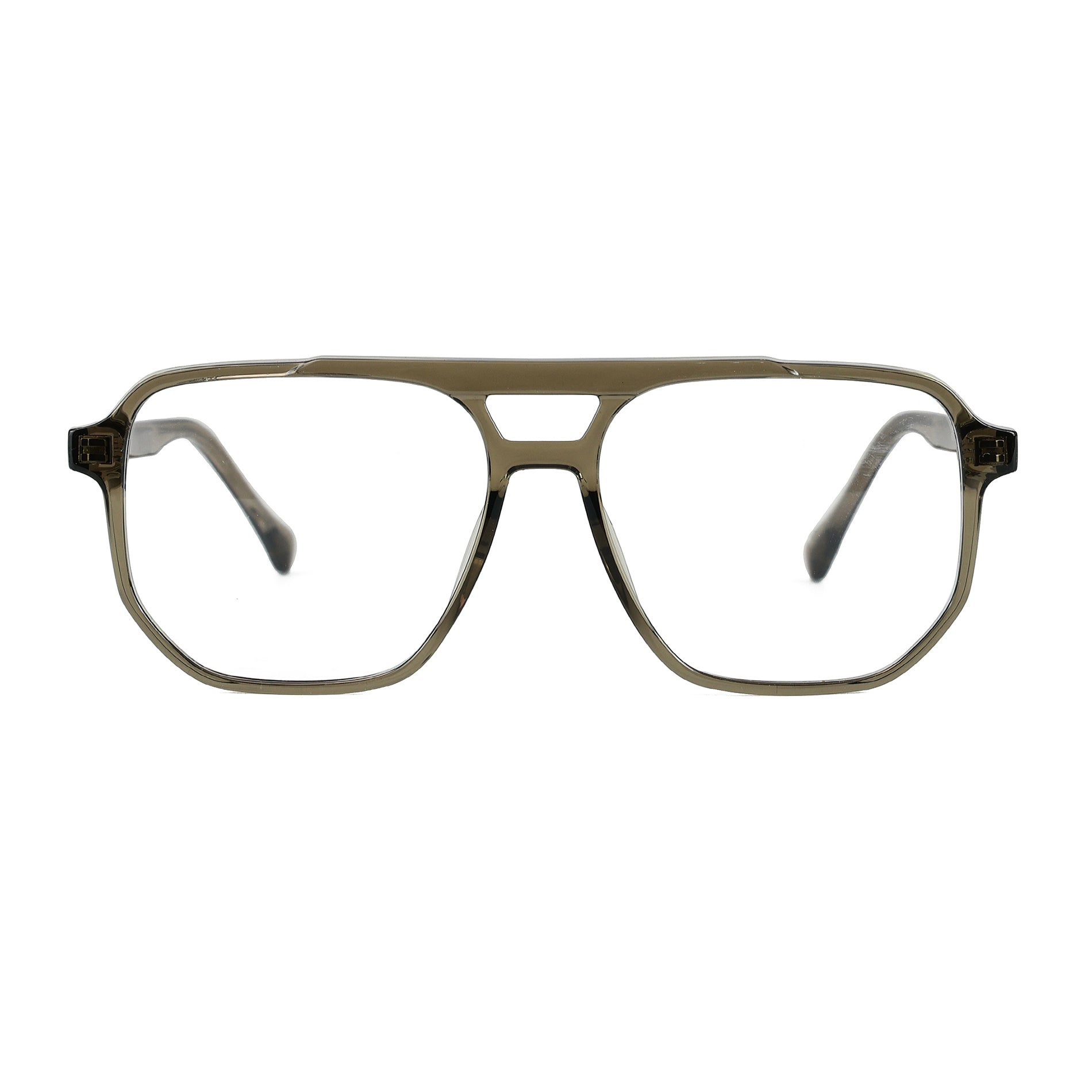 Cassius Transparent Green silmälasikehykset