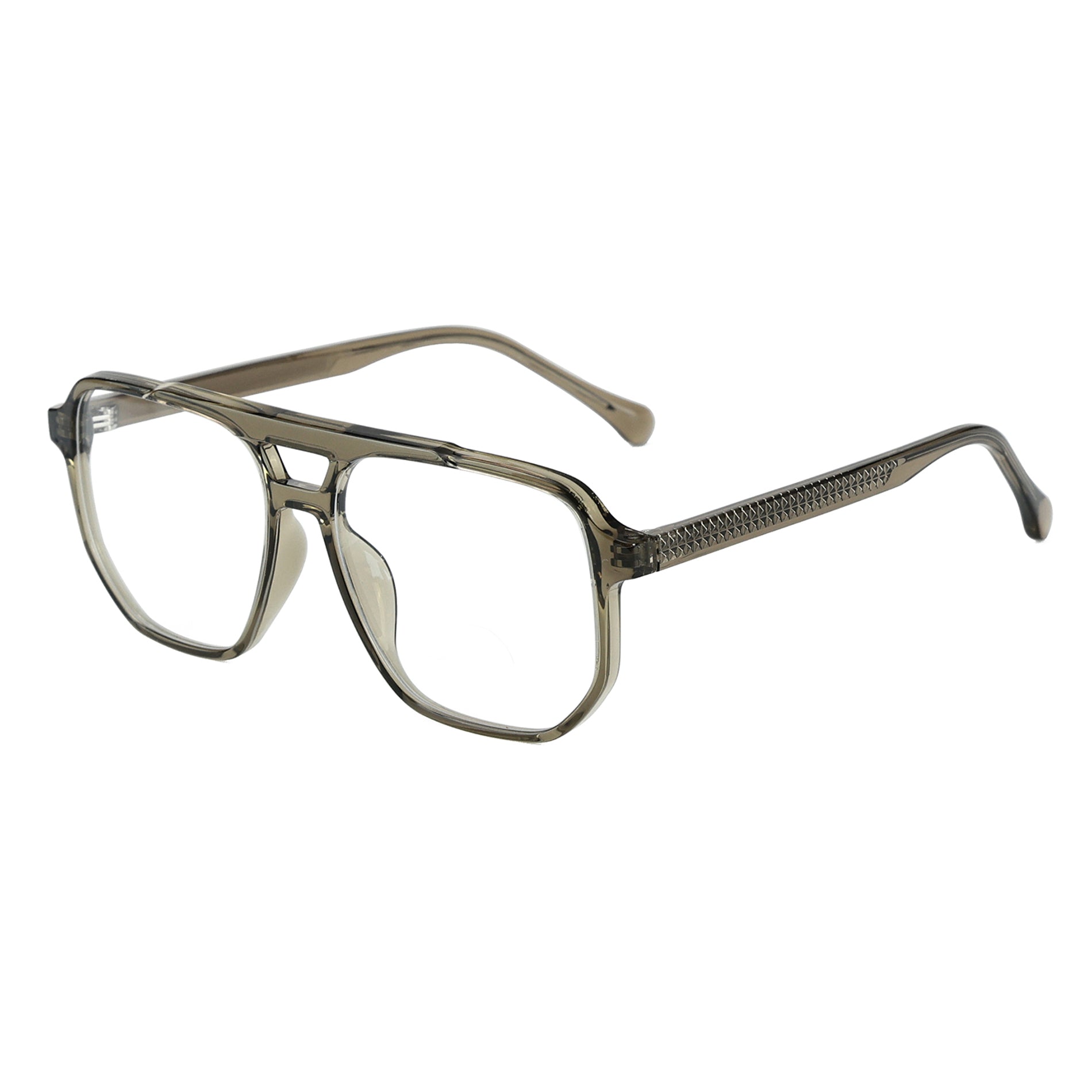 Cassius Transparent Green silmälasikehykset