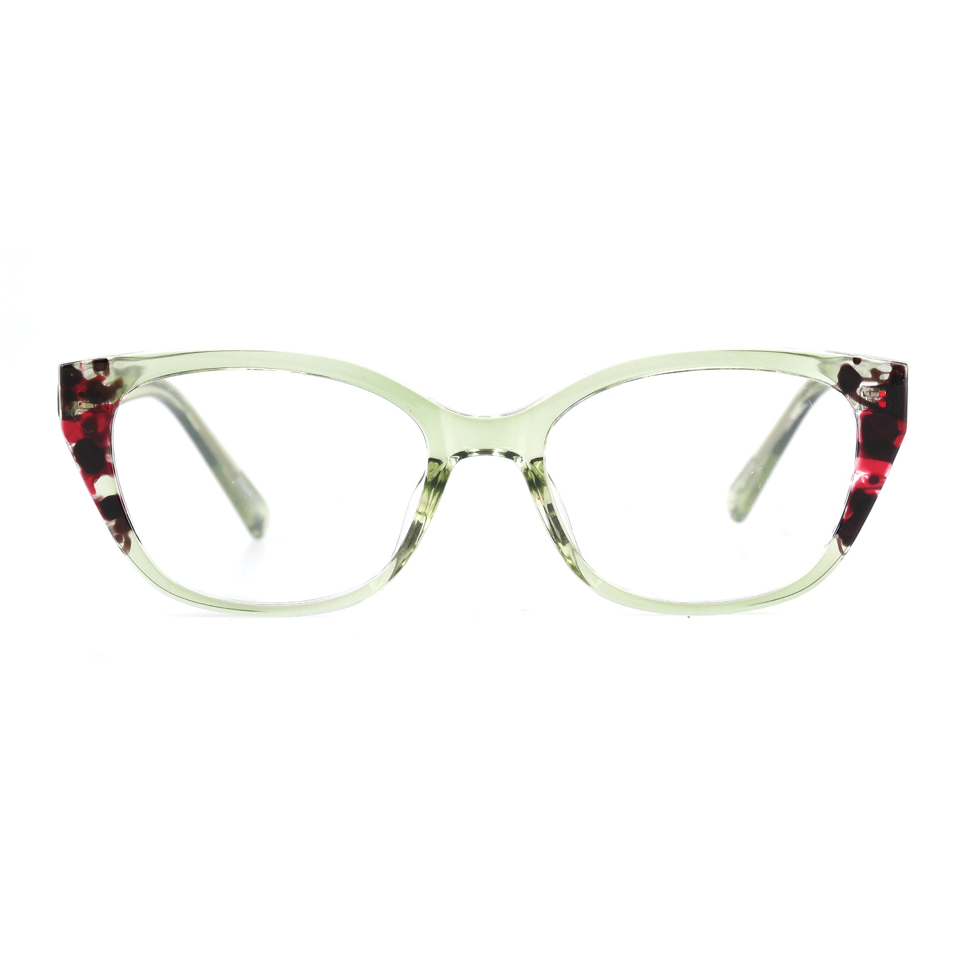 Erato Green Red Demi silmälasikehykset