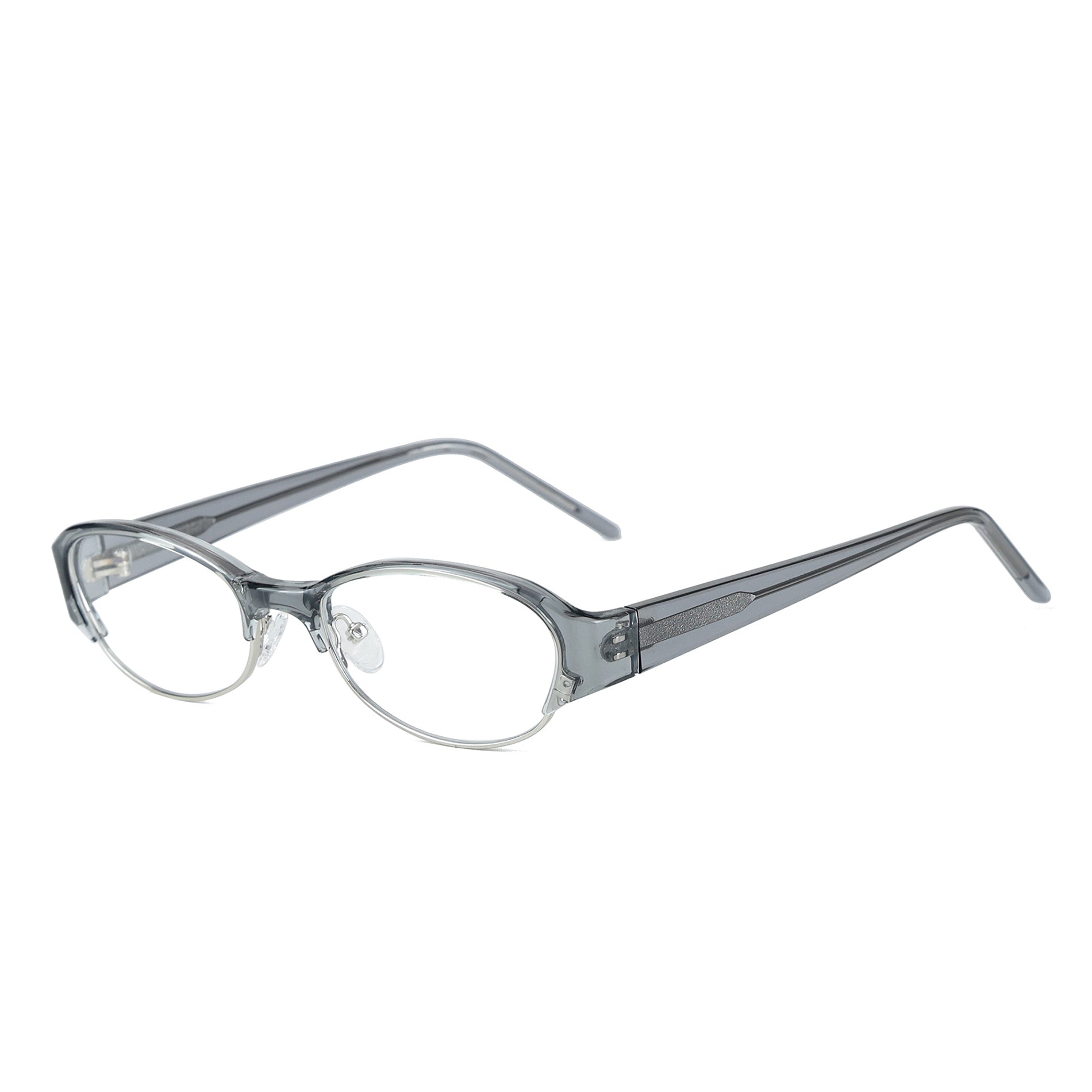 Lyssa Transparent Gray Silver silmälasikehykset