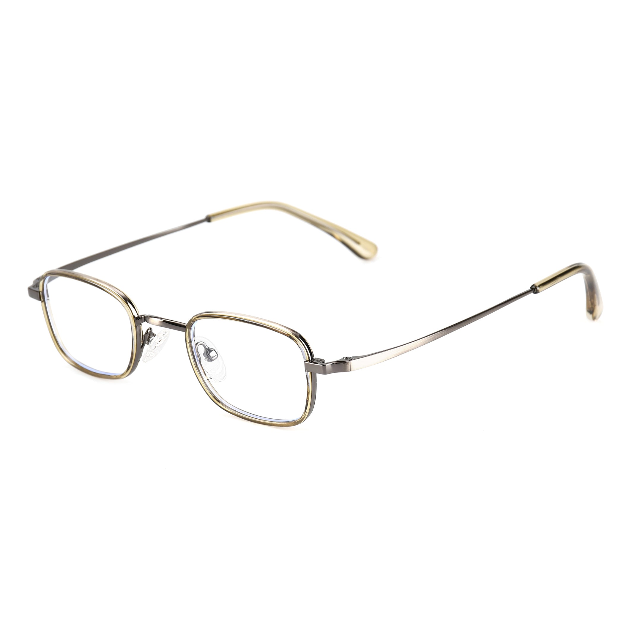 Minerva Olive Gunmetal silmälasikehykset