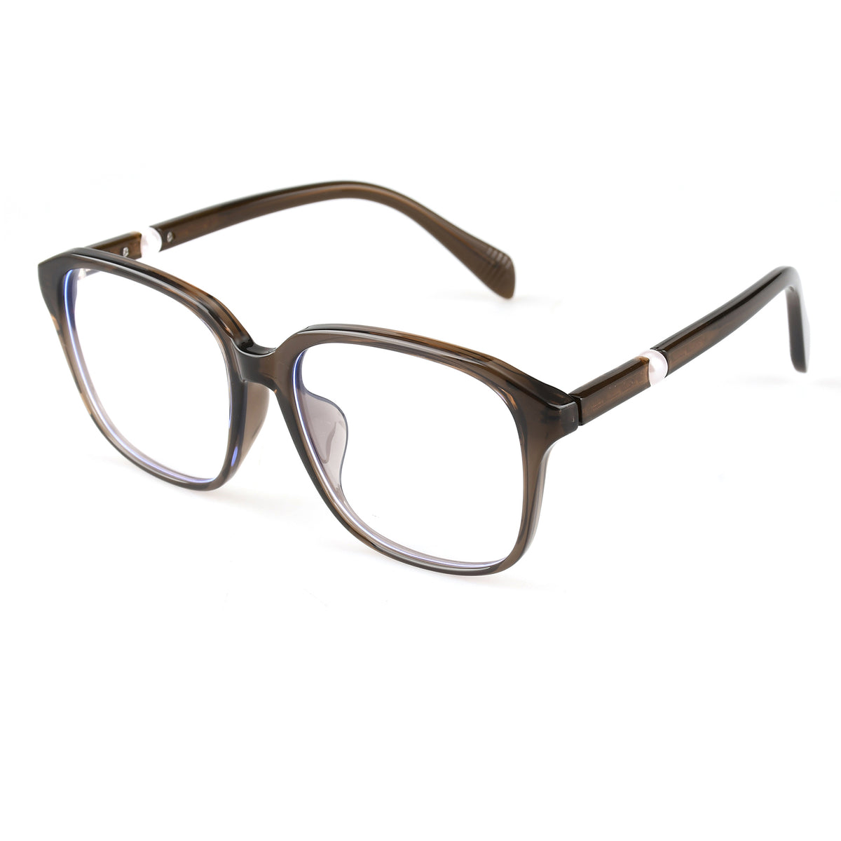 Phaedra Transparent Olive silmälasikehykset