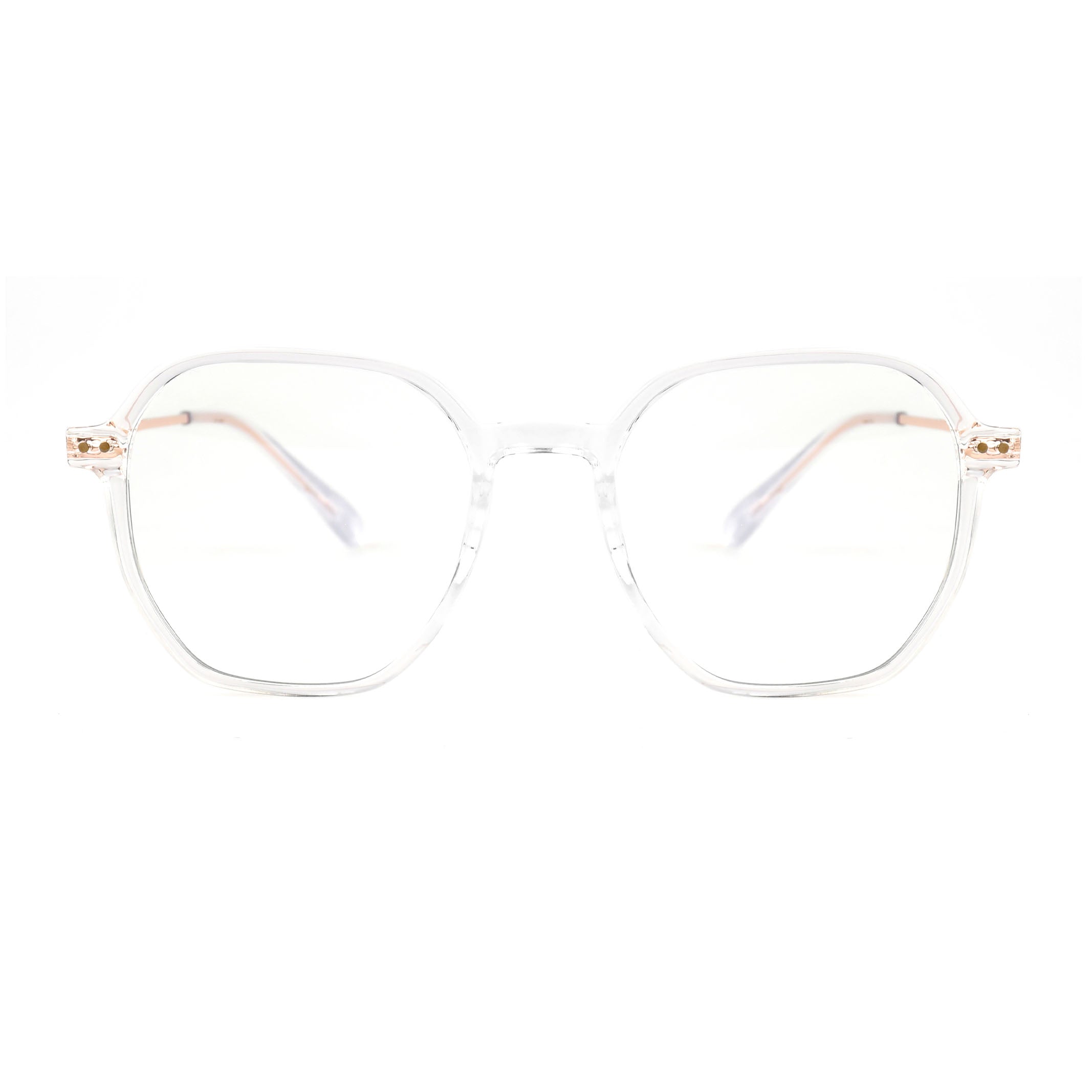 Pyxis Transparent Rose Gold silmälasikehykset