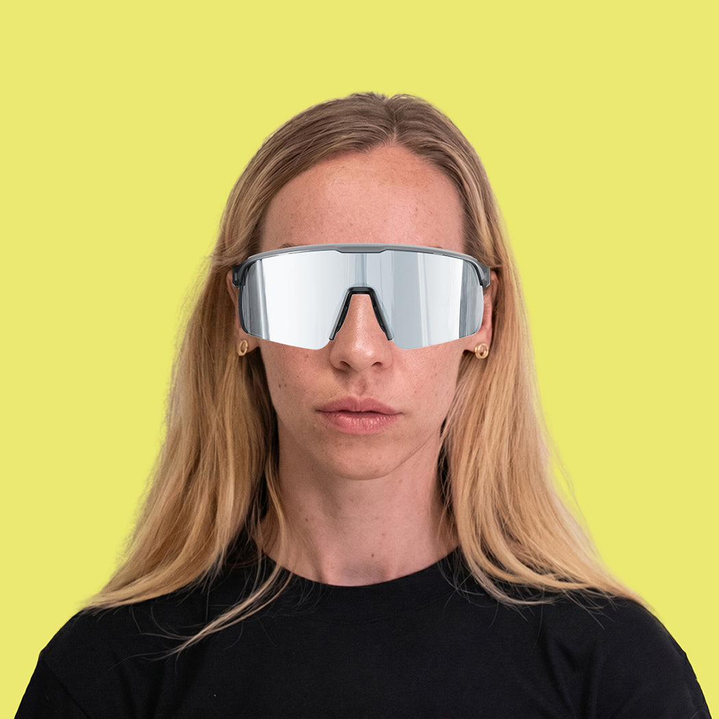 Rind Transparent Gray Silver urheilulasit