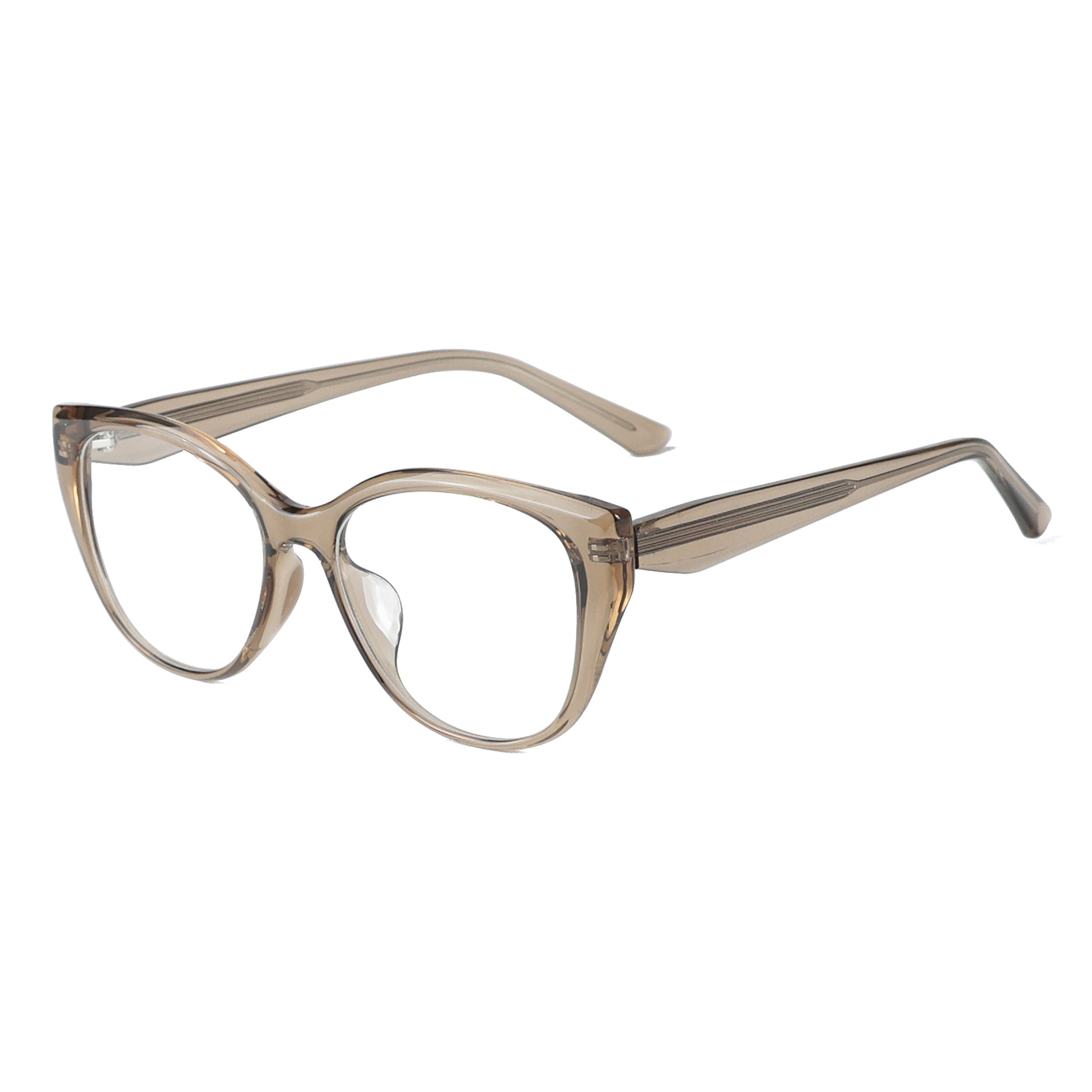 Theia Transparent Coffee Brownish silmälasikehykset