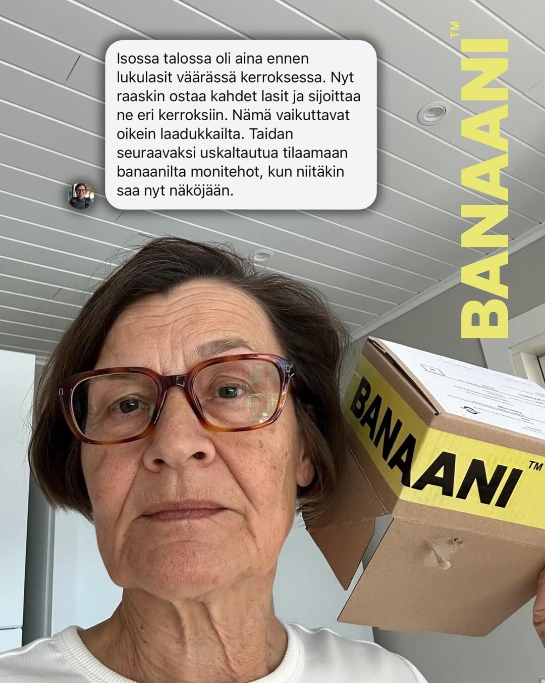 Nöjd kund: I ett stort hus låg läsglasögonen alltid på fel våning förr